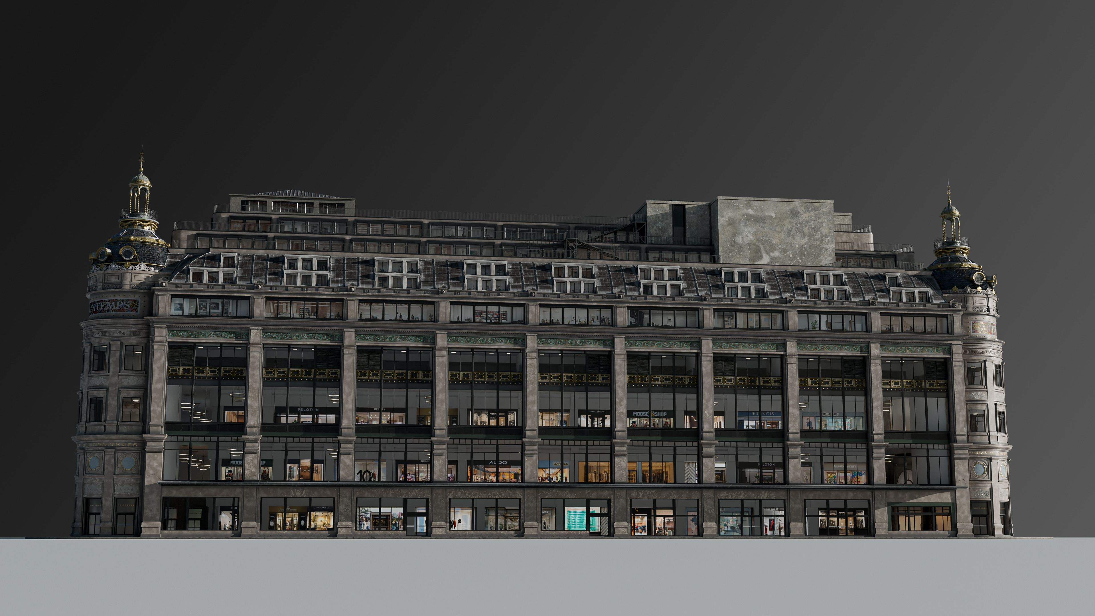 Grand Arcade Printemps Shopping center 3D model_7