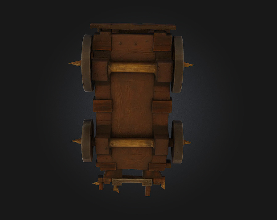 Stylized Medieval Cannon 3D model_4