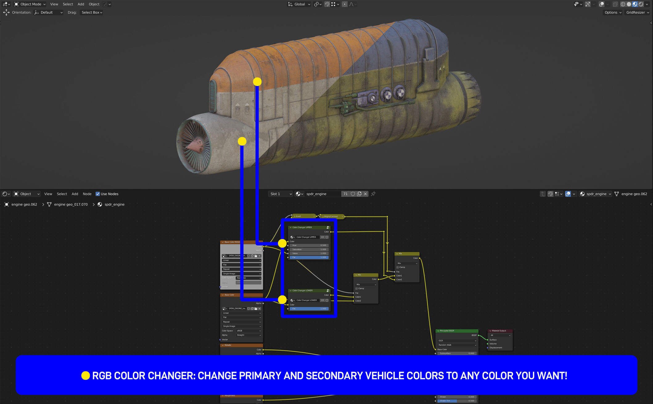 Quad Wing Vehicle 3D model_2