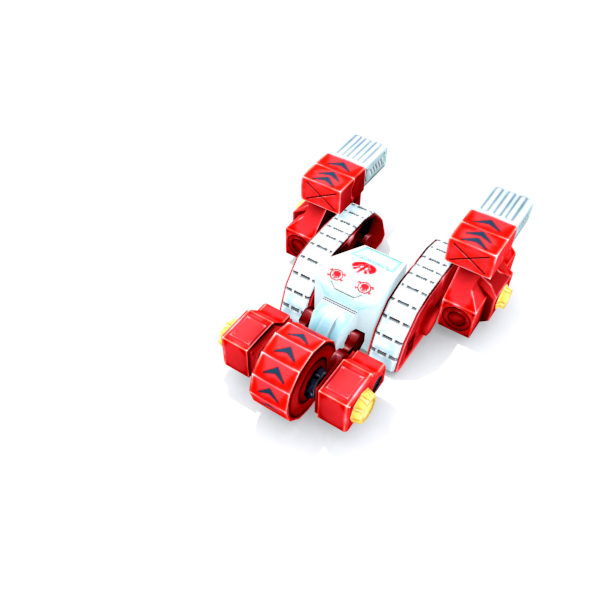 Future combat vehicle  Low-poly 3D model_9