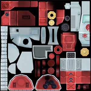 Future combat vehicle  Low-poly 3D model_5