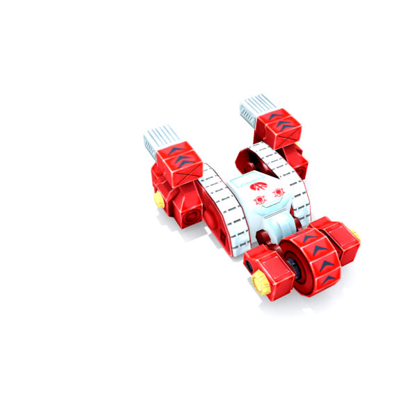 Future combat vehicle  Low-poly 3D model_10