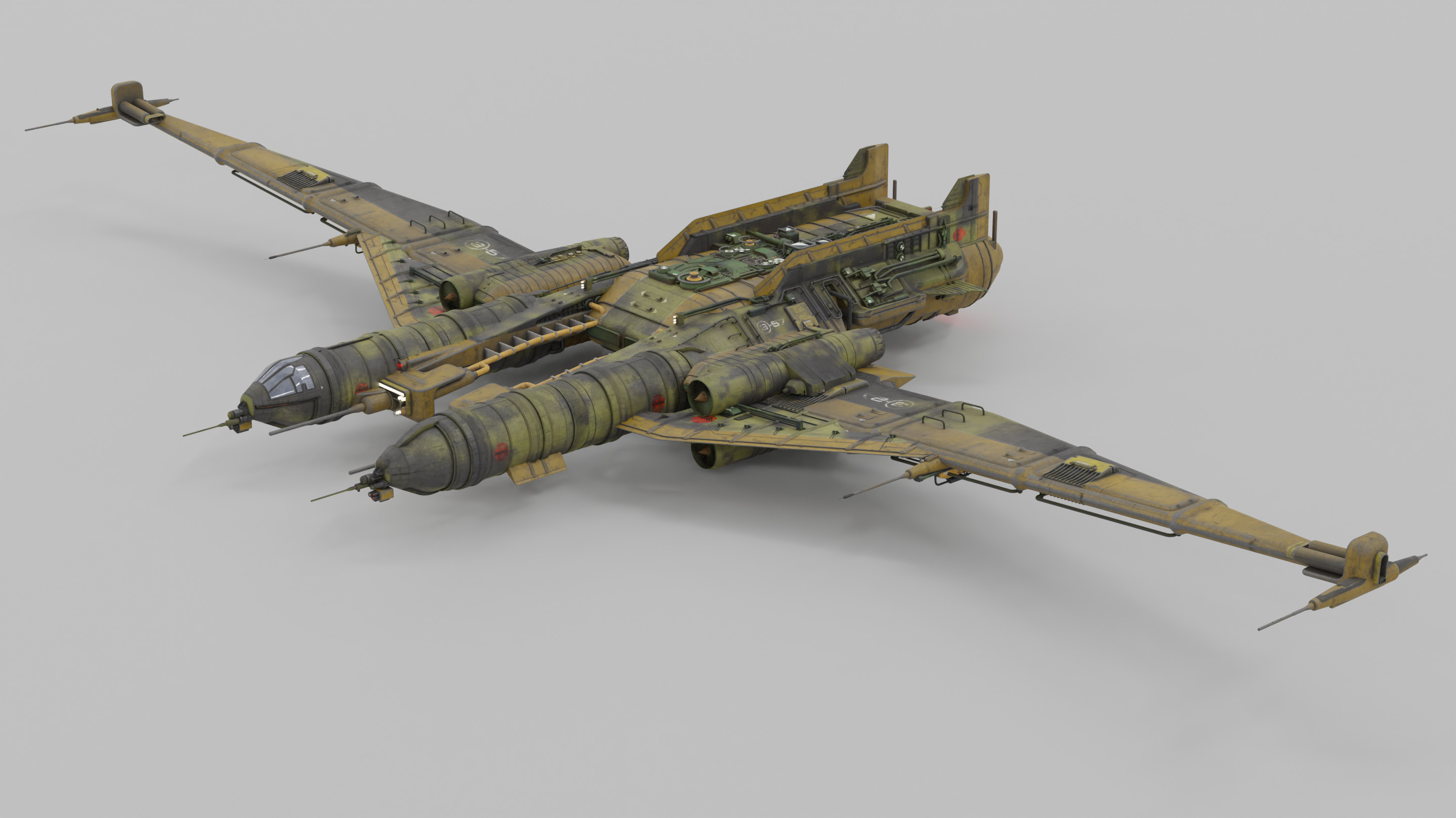 Assault Ship Vehicle 3D model_8