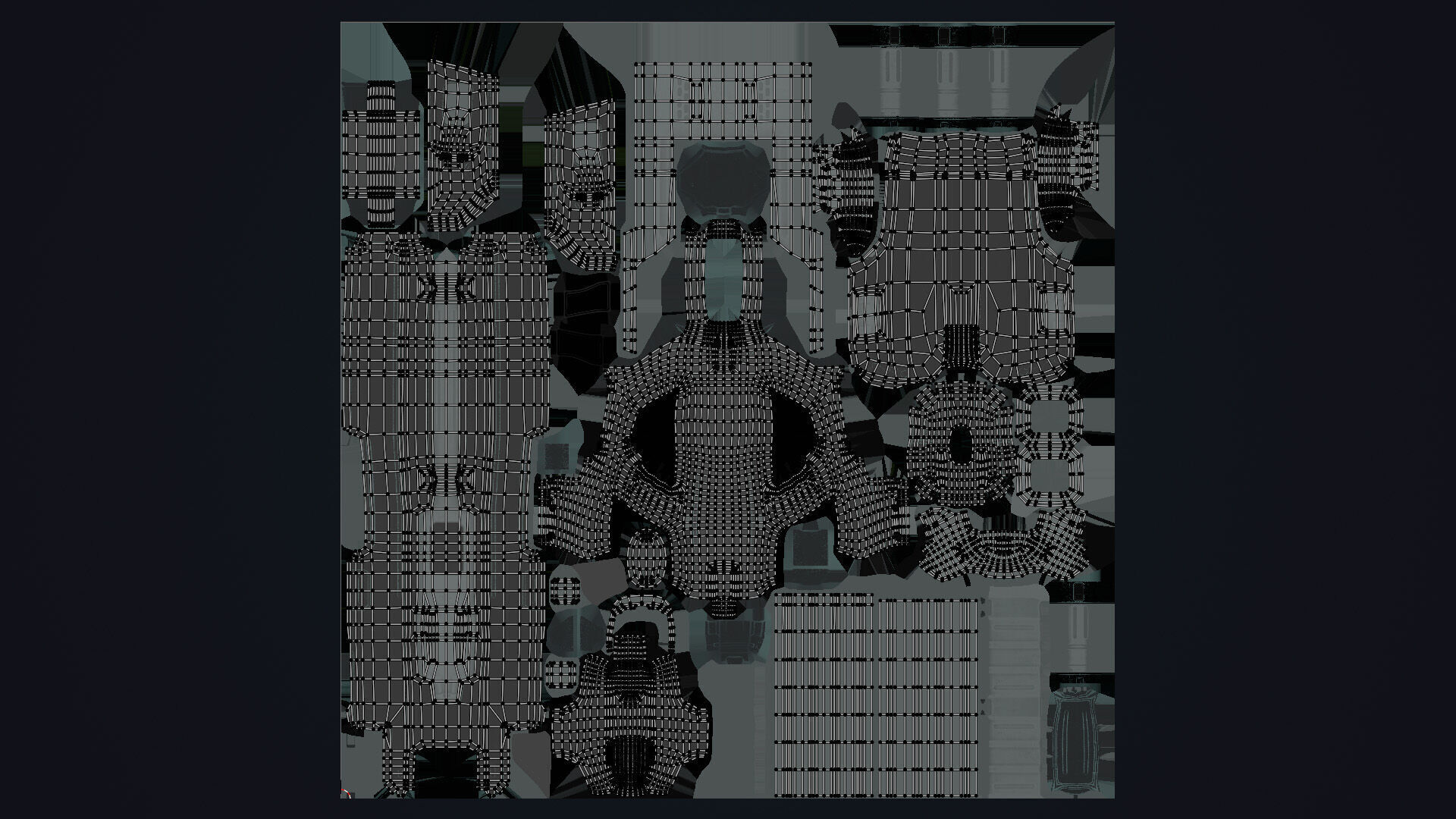 Sci-fi Shotgun Low-poly 3D model_8