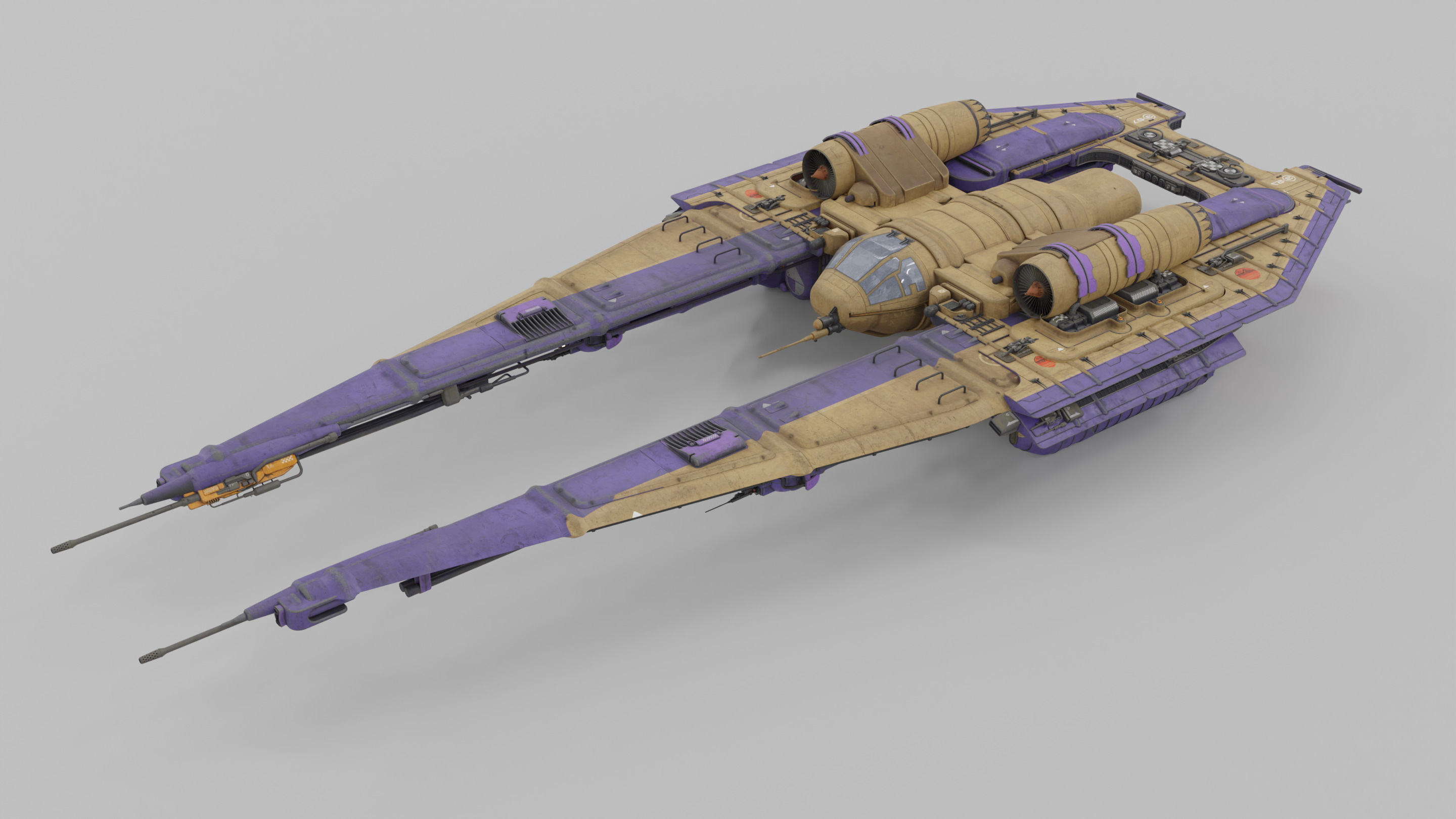 U-Wing Vehicle 3D model_7