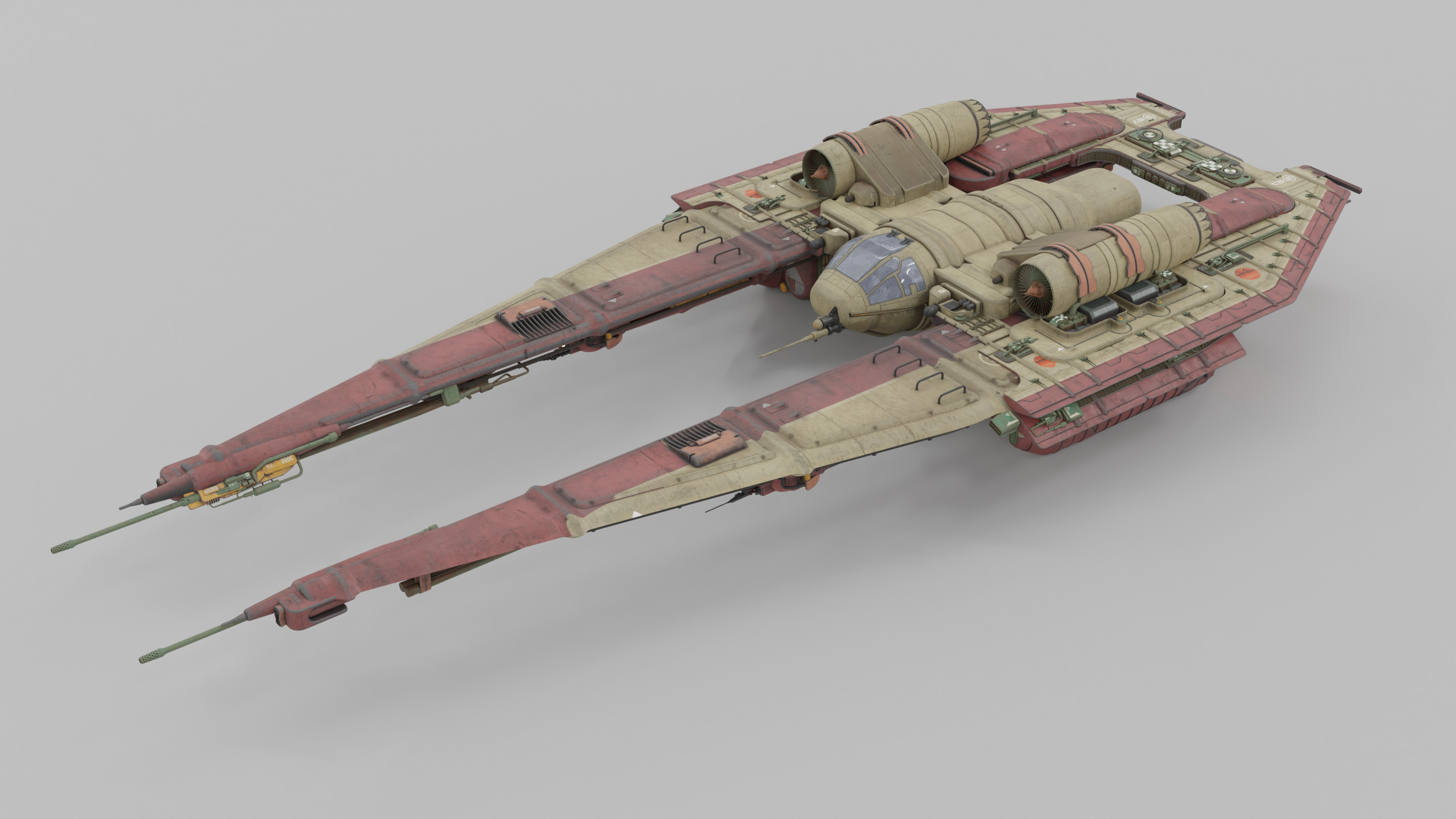 U-Wing Vehicle 3D model_5