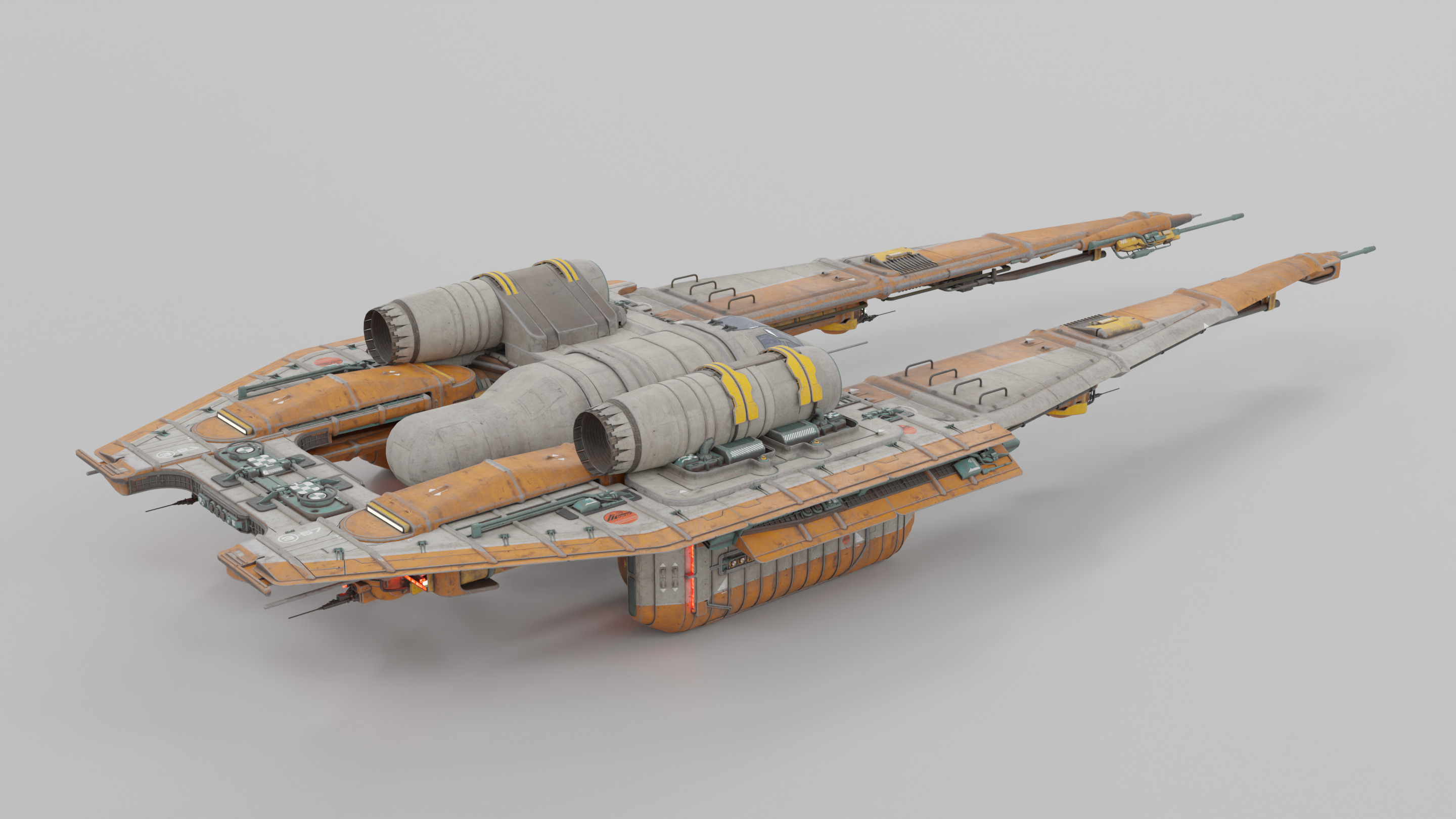 U-Wing Vehicle 3D model_1