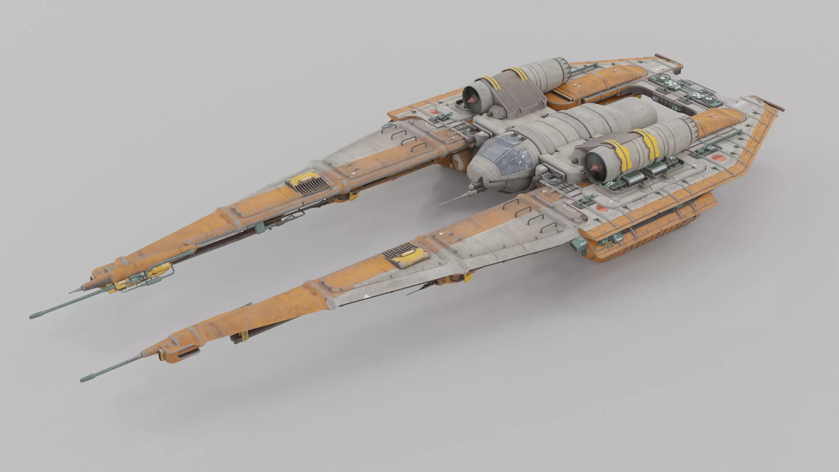 U-Wing Vehicle 3D model_0