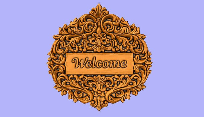 WELCOME BAS RELIEF 3D model