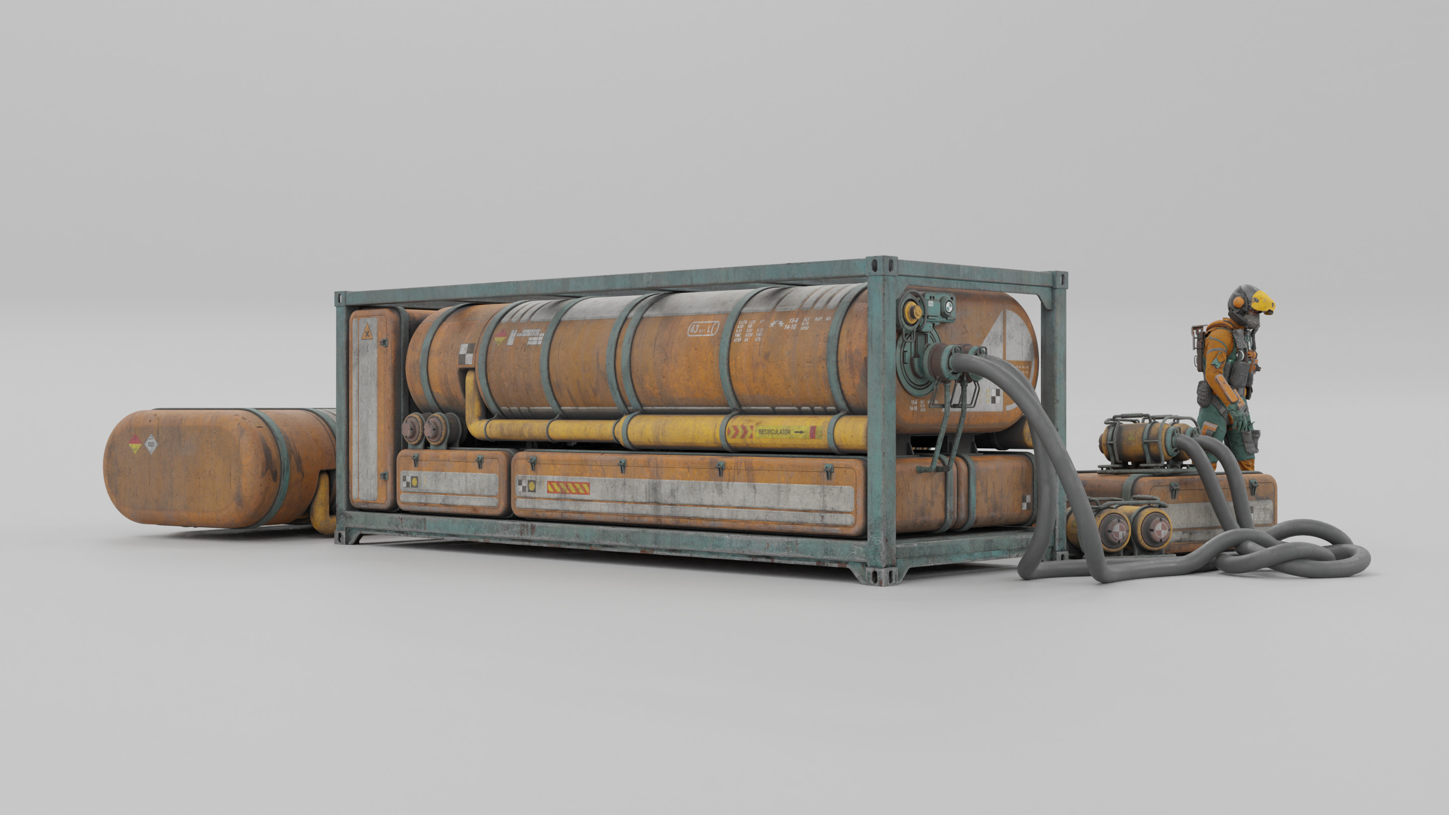 Sci-Fi Crates 3D model_2