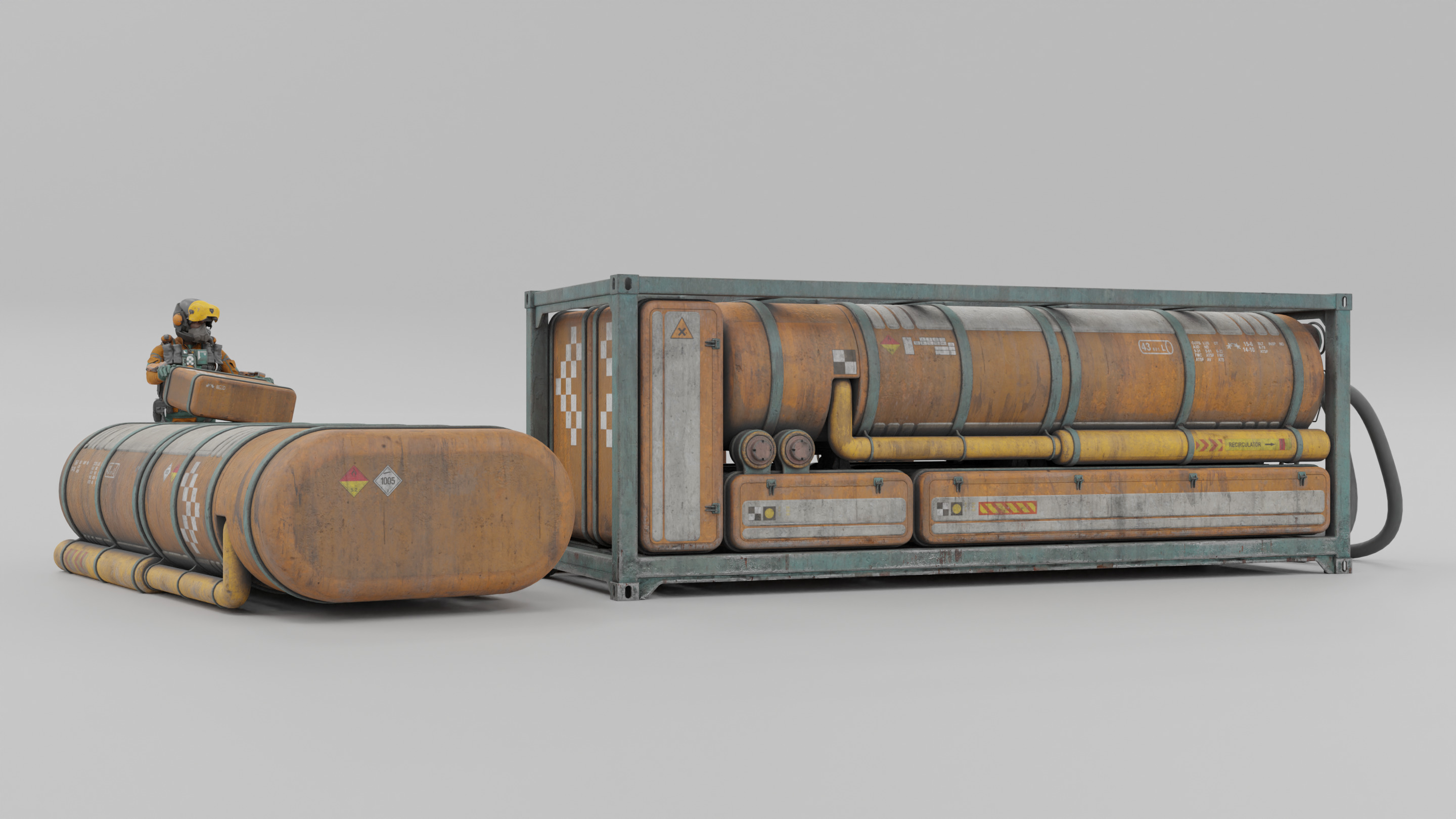 Sci-Fi Crates 3D model_7