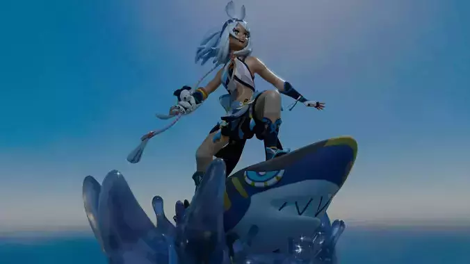 Mualani 3D Printable from Genshin Impact 3D print model