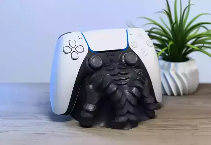 Abstract dinosaure skin Ps5 controller stand