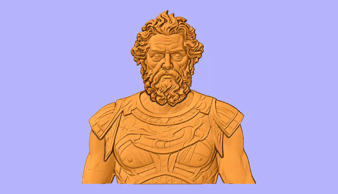 ZEUS BAS RELIEF 3D model