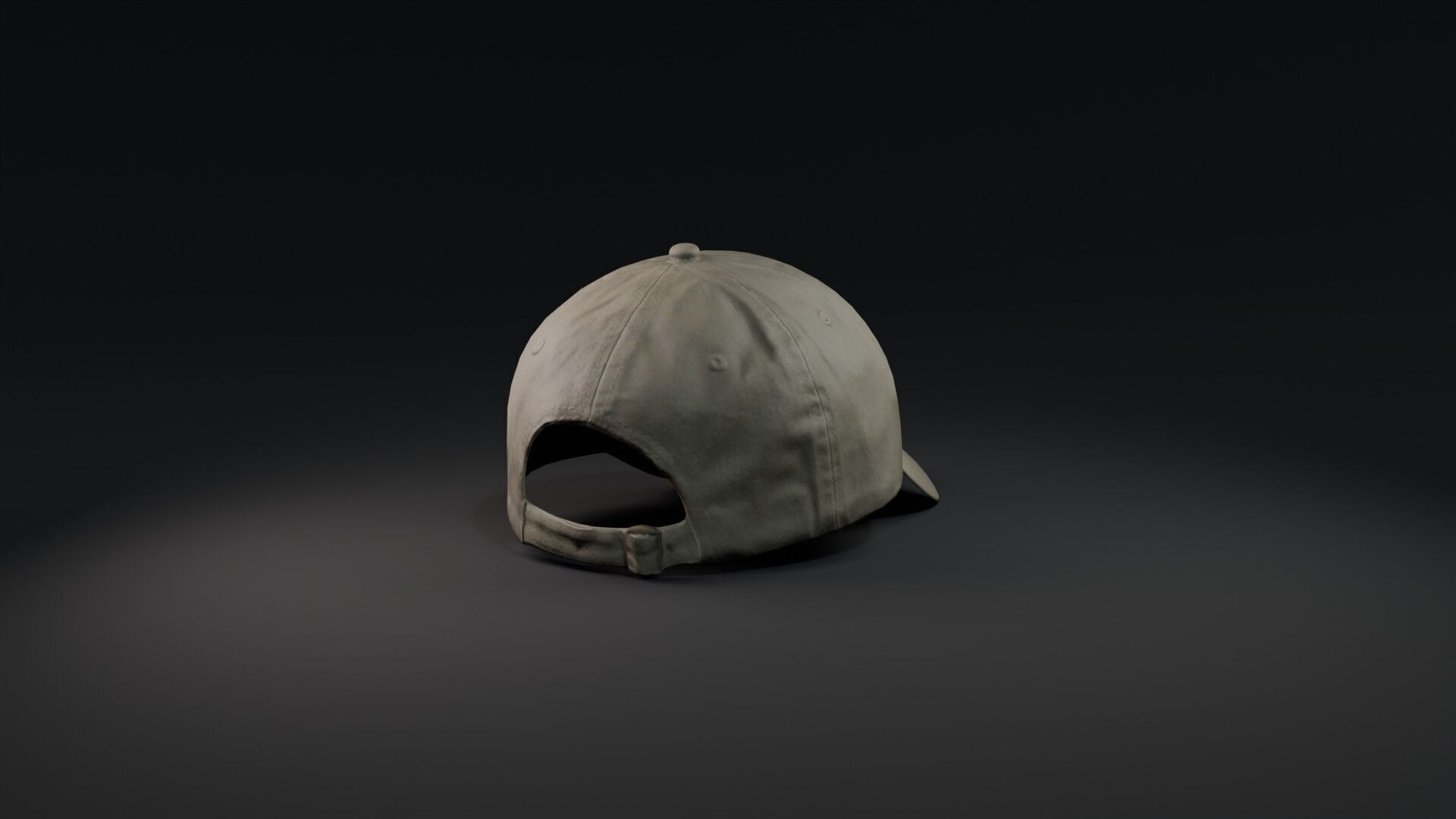 Mockup Green baseball cap Low-poly 3D model_26