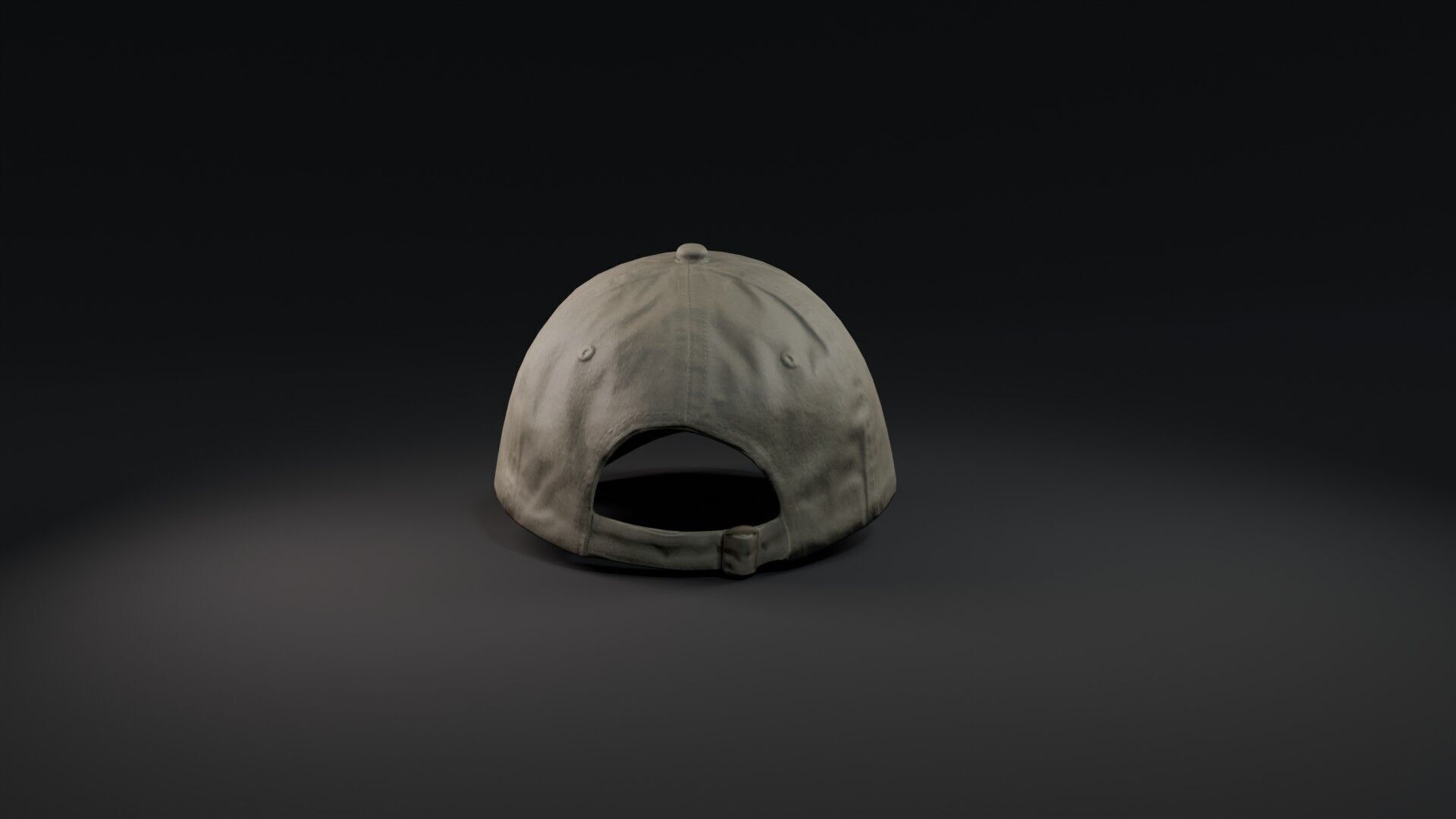 Mockup Green baseball cap Low-poly 3D model_24