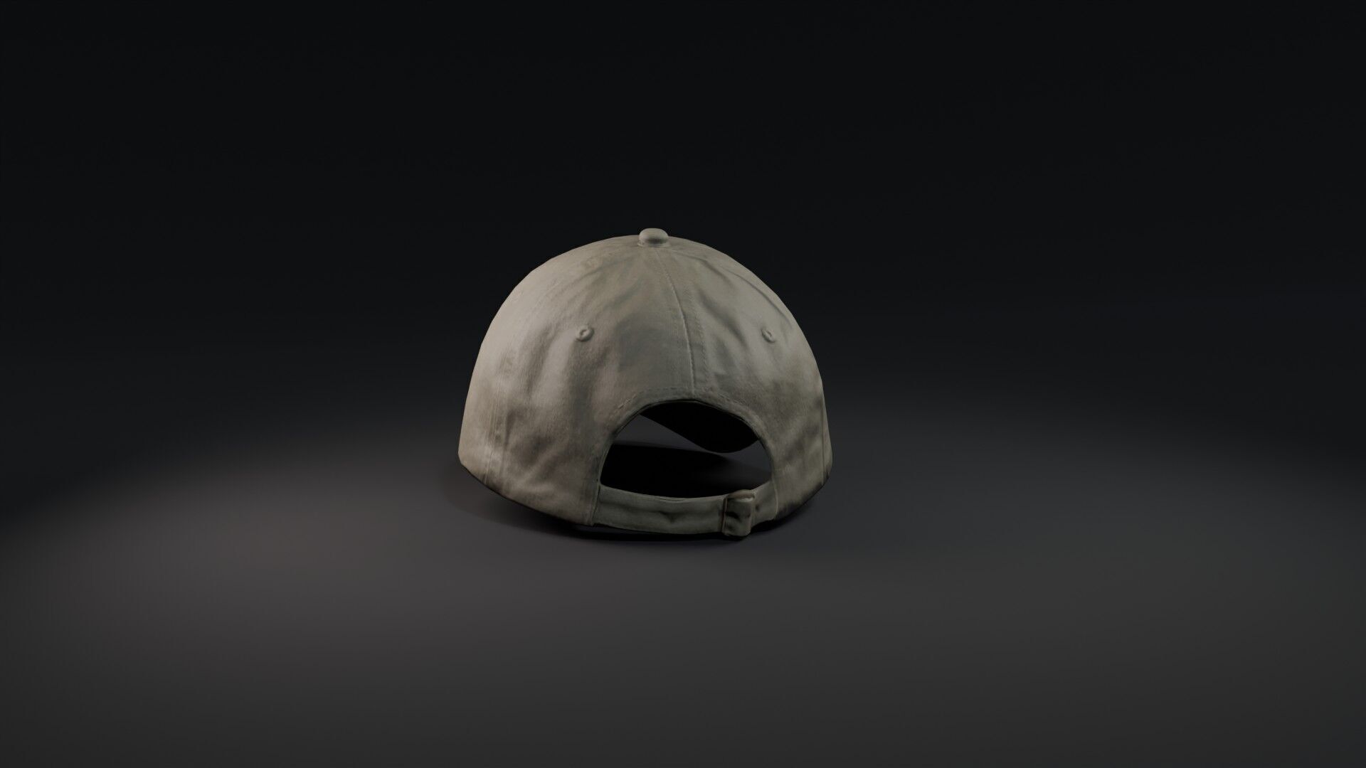 Mockup Green baseball cap Low-poly 3D model_21