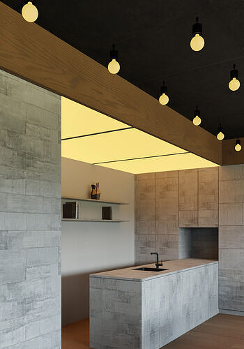 Modern Office Interior with Pantry and Meeting Room 3D model