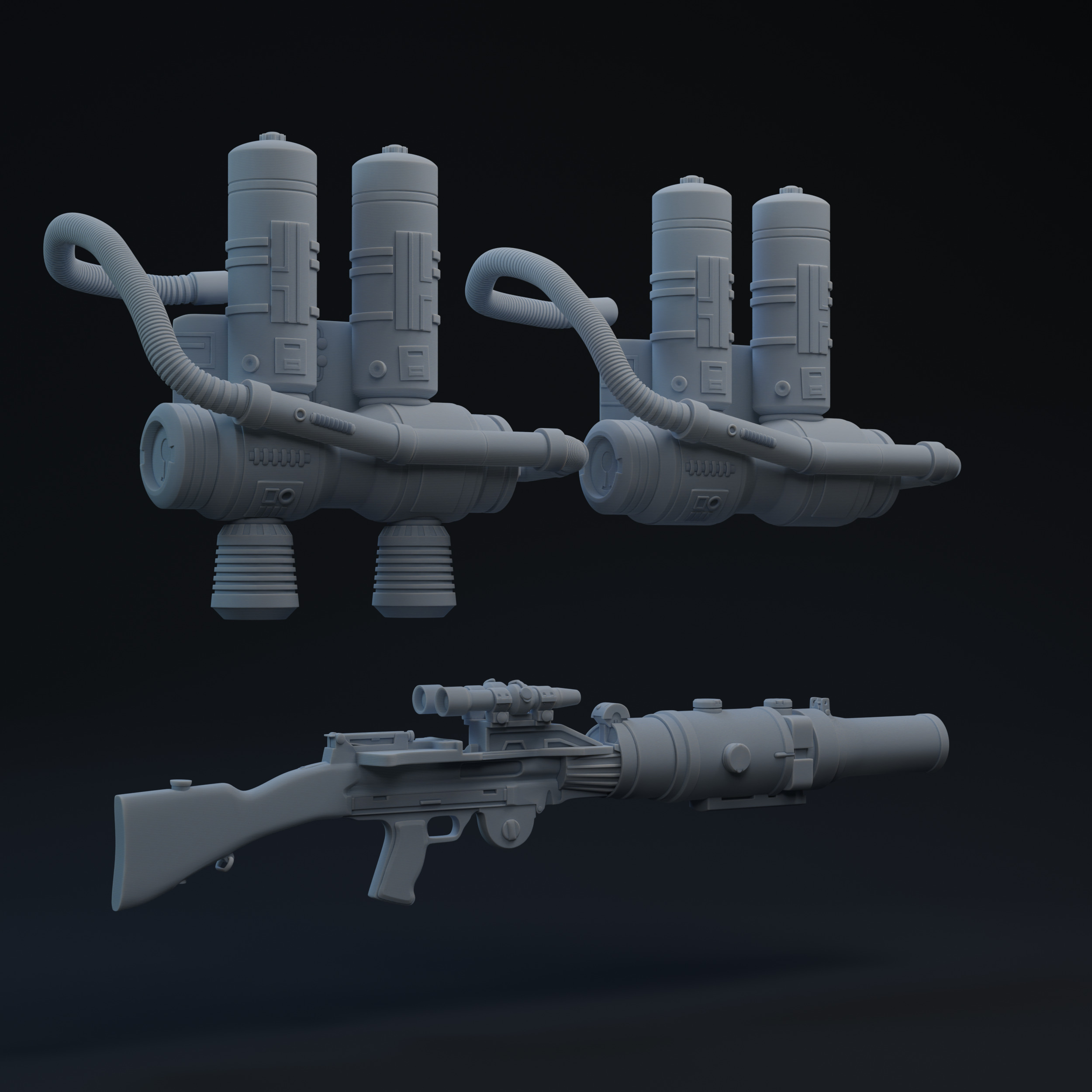 ANH Space Trooper One-Twelfth Scale Printable Kit 3D print model_1