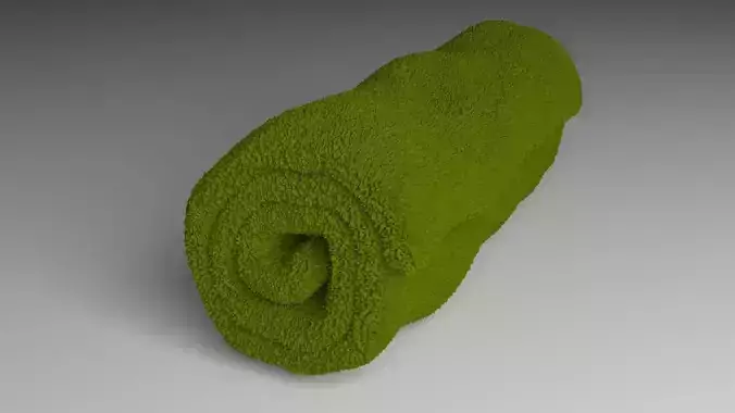 Olive Green Towel Roll