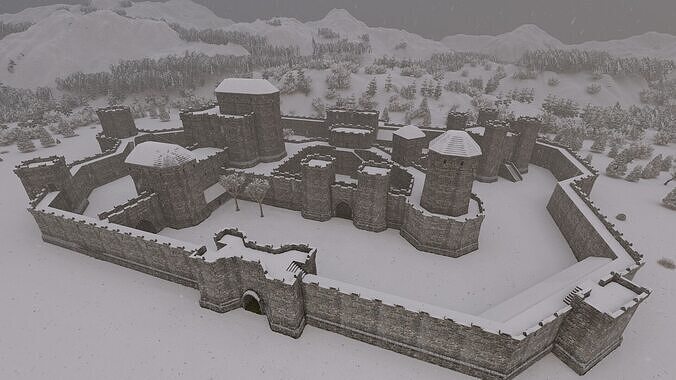Basic Medieval Castle  3D model