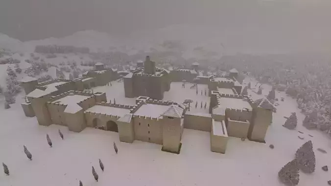Basic Medieval Castle 3D model