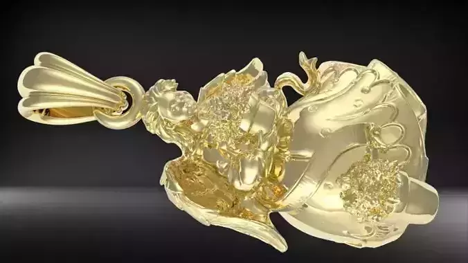 Cute Angel with flowers 3D print model