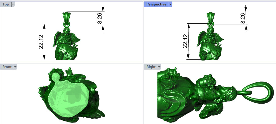 Cute Angel with flowers 3D print model_31