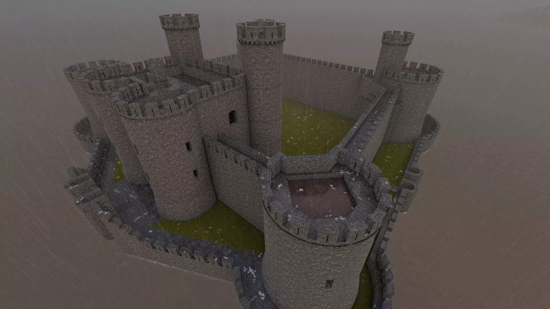 Basic Medieval Castle 3D model