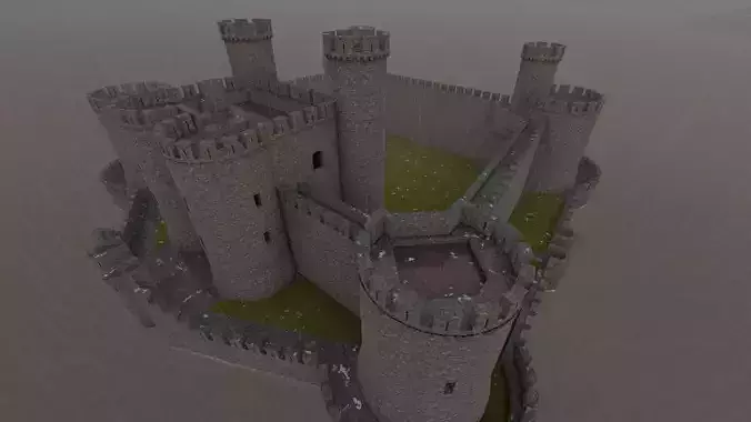 Basic Medieval Castle 3D model