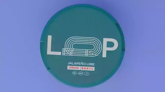 Loop Jalapeno Lime Snus Can 3D model