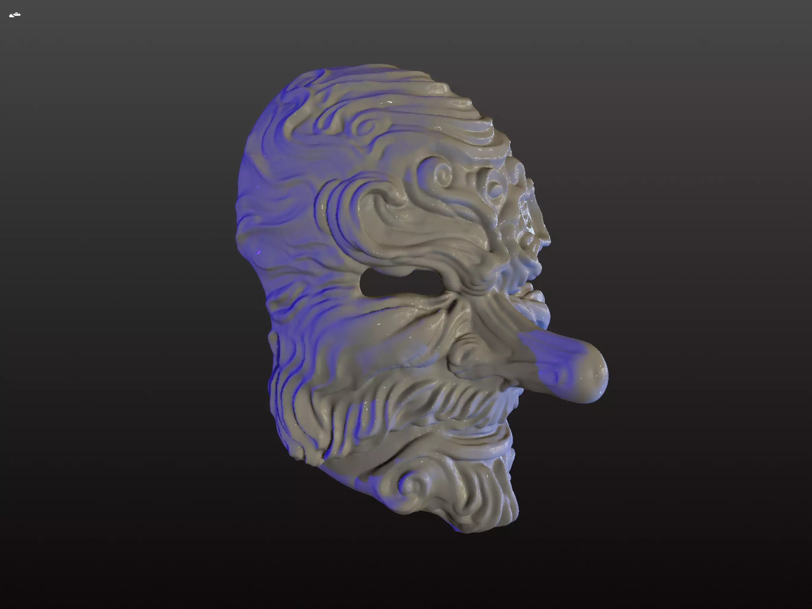 Tengu mask Free 3D print model