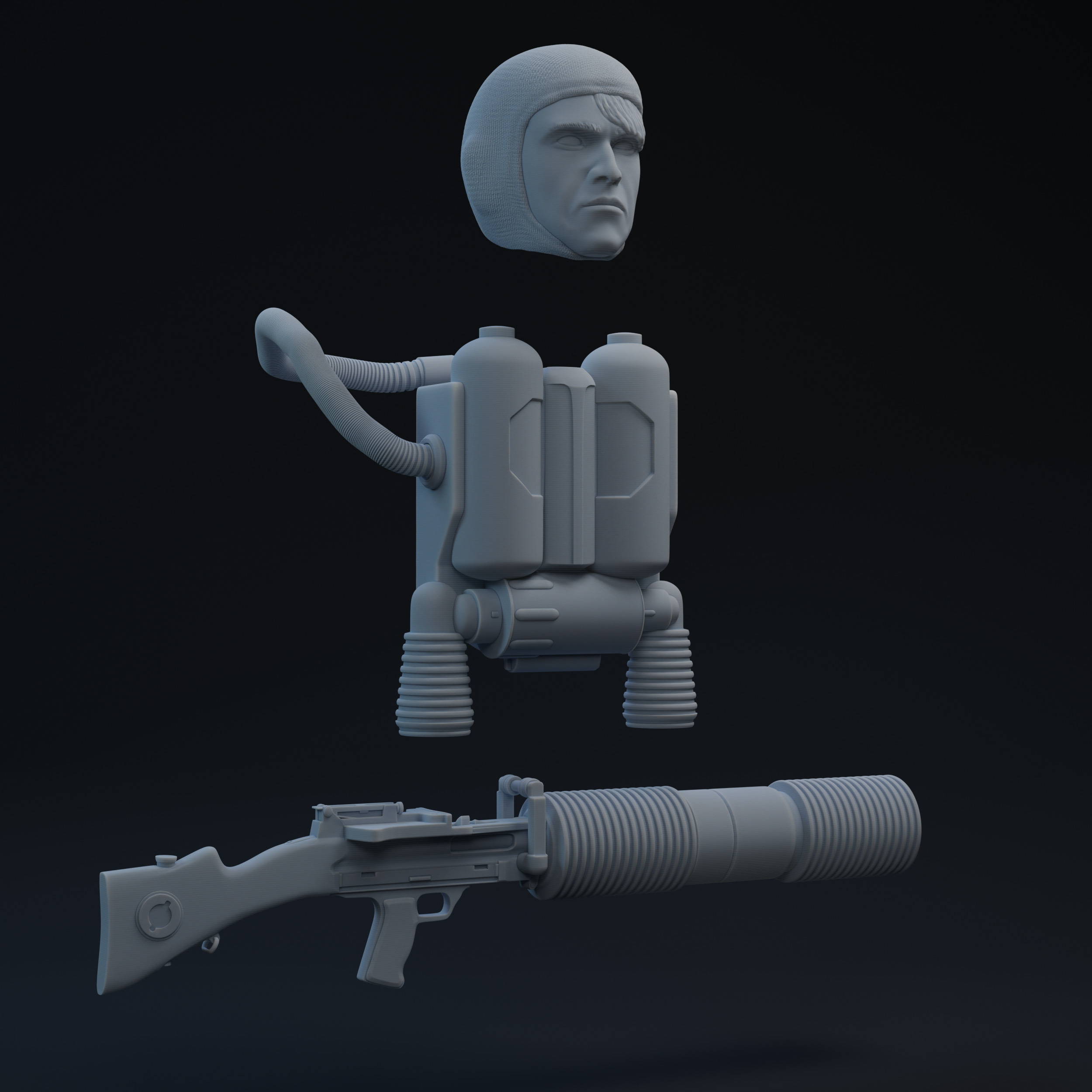 ANH Space Trooper Part 2 One-Twelfth Scale Printable Kit 3D print model_1