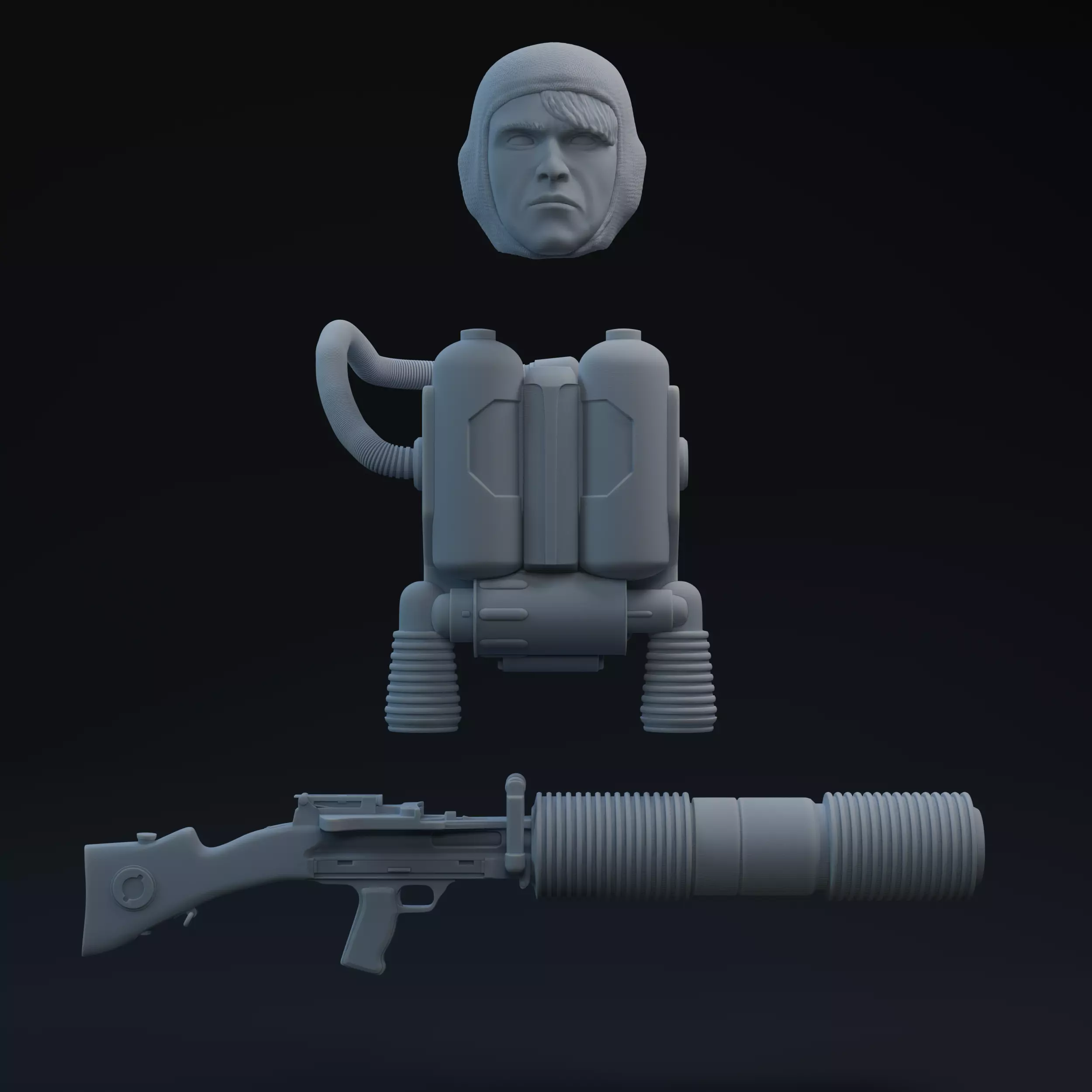 ANH Space Trooper Part 2 One-Twelfth Scale Printable Kit 3D print model_0