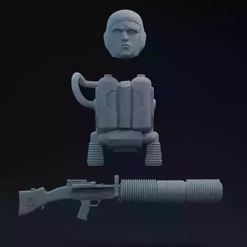 ANH Space Trooper Part 2 One-Twelfth Scale Printable Kit