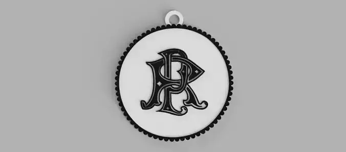 River Plate shield logo 1918 keychain