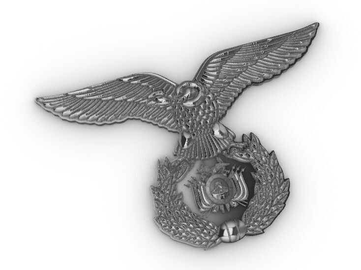 Escudo Fuerza Aerea Bolivia 3D print model_4