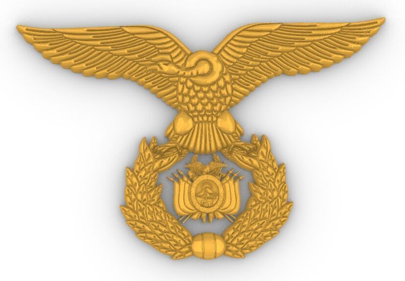 Escudo Fuerza Aerea Bolivia 3D print model_16