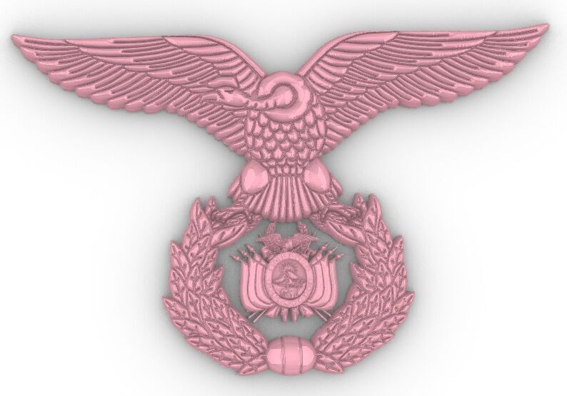 Escudo Fuerza Aerea Bolivia 3D print model_1