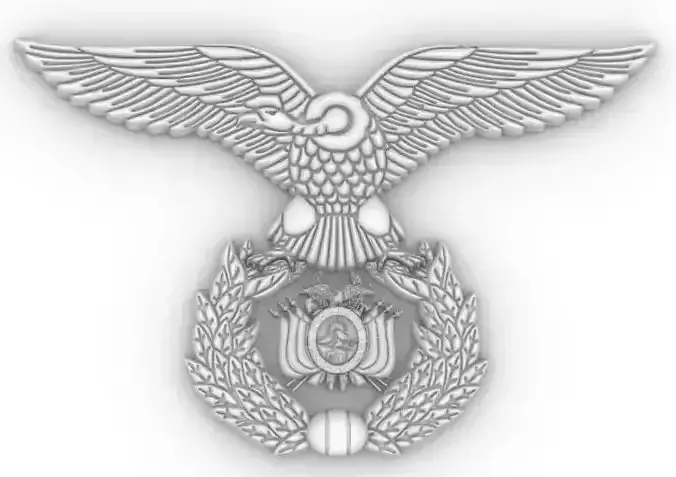 Escudo Fuerza Aerea Bolivia 3D print model