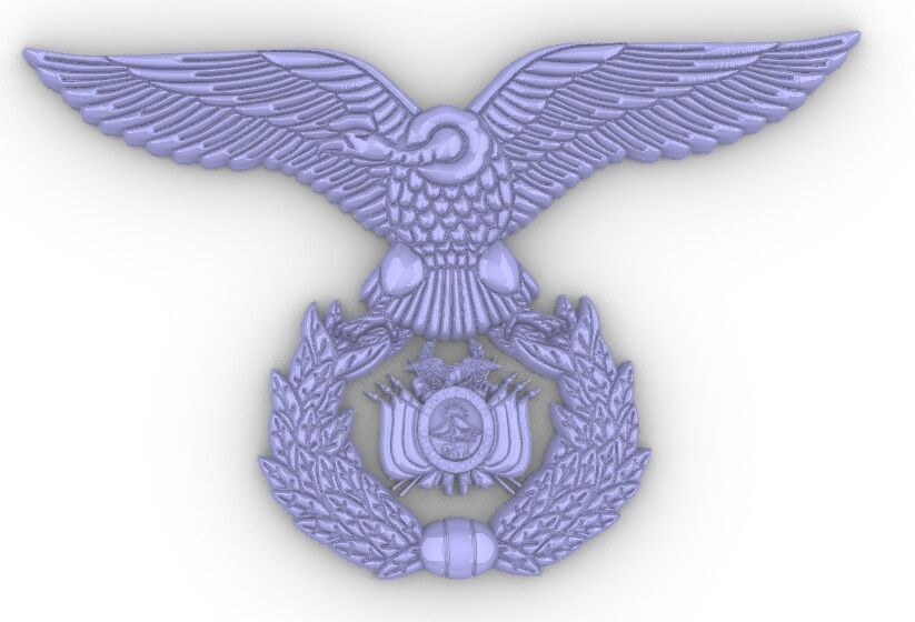 Escudo Fuerza Aerea Bolivia 3D print model_14