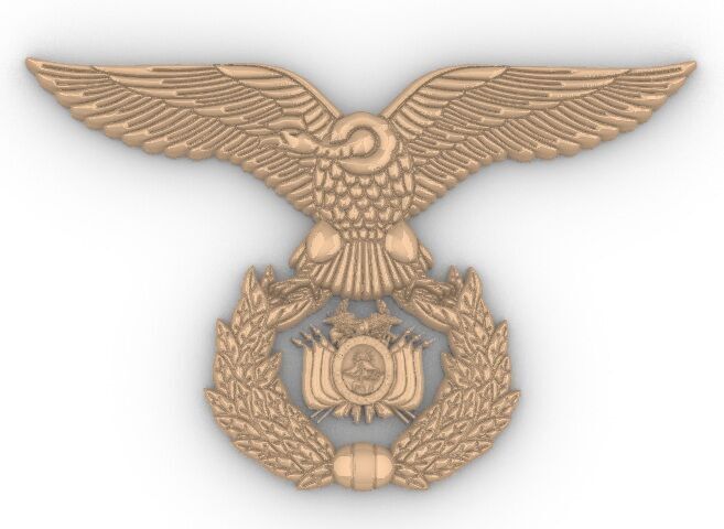 Escudo Fuerza Aerea Bolivia 3D print model_12