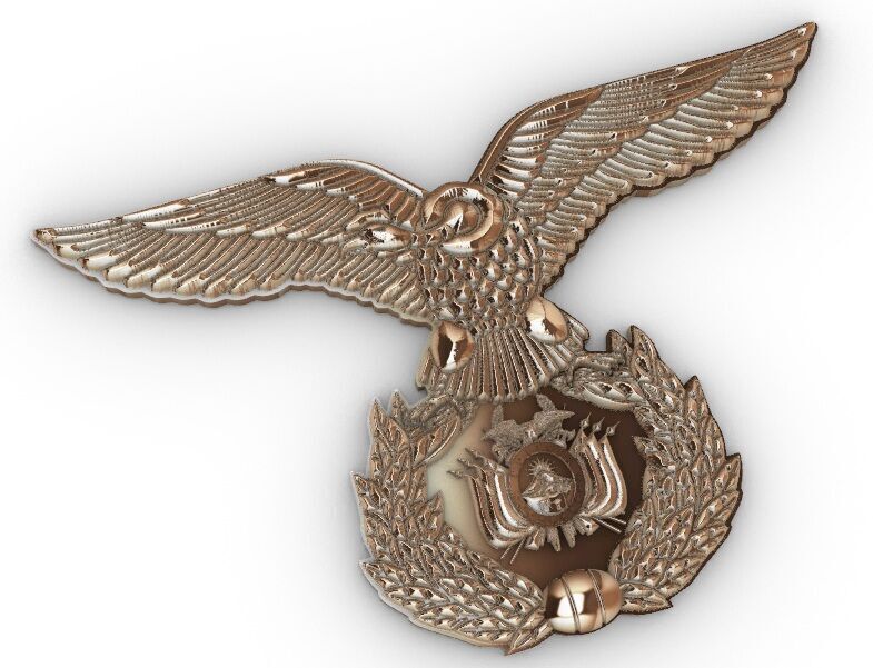 Escudo Fuerza Aerea Bolivia 3D print model_7