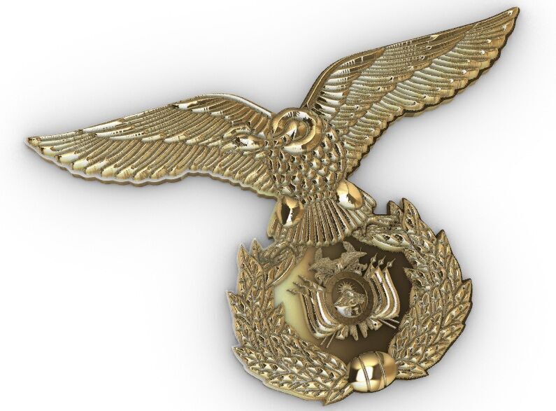 Escudo Fuerza Aerea Bolivia 3D print model_5