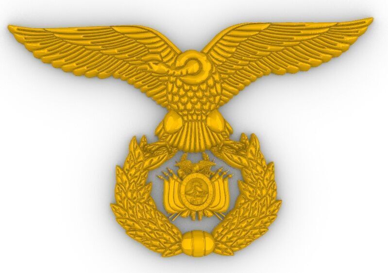 Escudo Fuerza Aerea Bolivia 3D print model_3