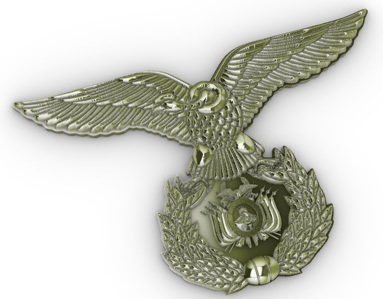 Escudo Fuerza Aerea Bolivia 3D print model_8