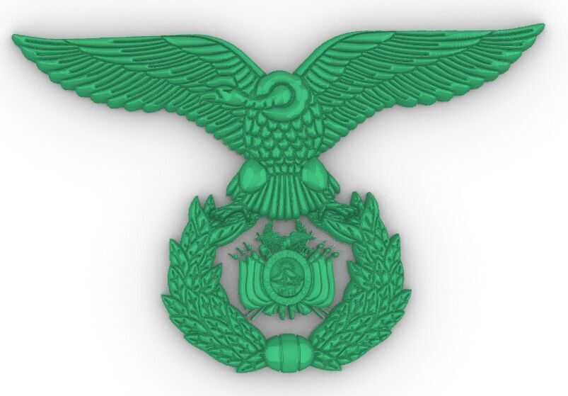 Escudo Fuerza Aerea Bolivia 3D print model_15