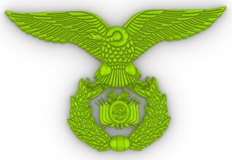 Escudo Fuerza Aerea Bolivia 3D print model_2