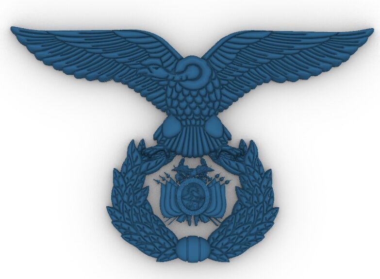 Escudo Fuerza Aerea Bolivia 3D print model_10