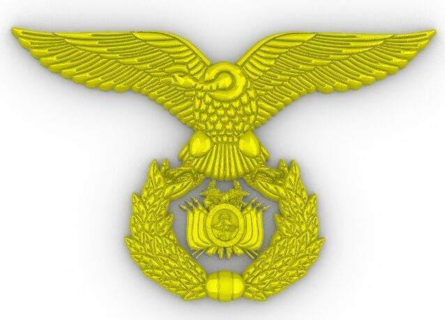 Escudo Fuerza Aerea Bolivia 3D print model_11